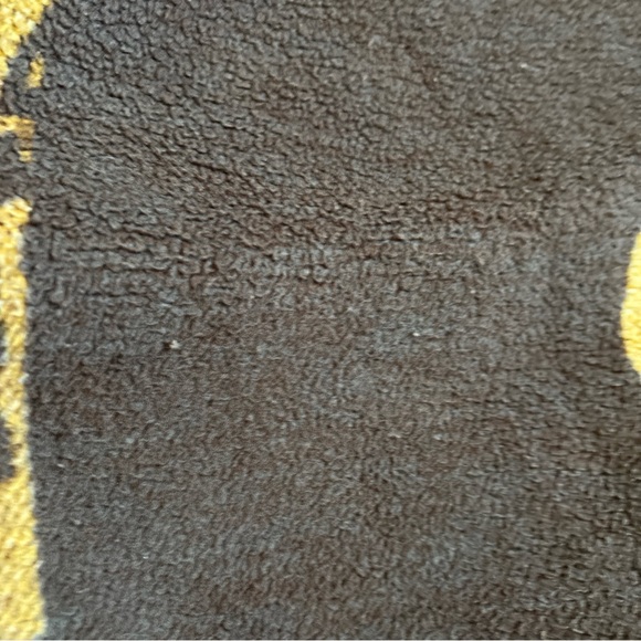 Orion Biederlack Fleece blanket reversible Tiger Profile & Print 53” x 72” USA - Picture 8 of 8